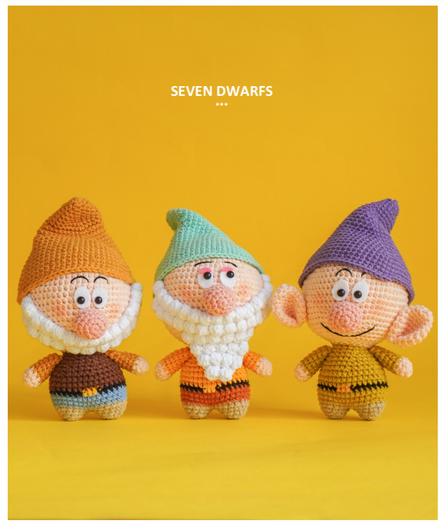 Amigurumi Splendid Seven Dwarfs Free Pattern
