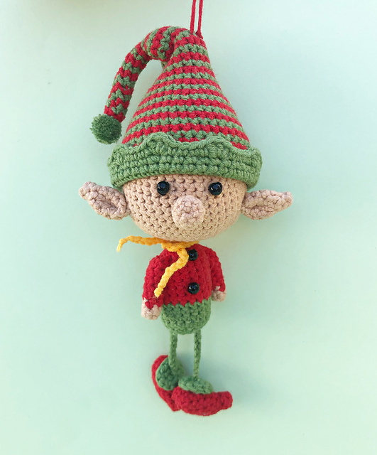 Amigurumi Small Christmas Elf Free Pattern