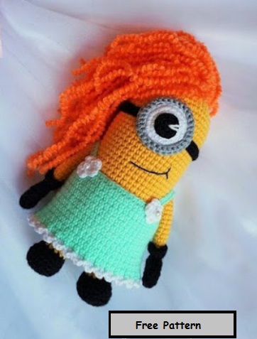 Amigurumi Minion is a Girl Free Pattern