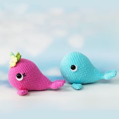Amigurumi Flying Whale with Balloons Free Crochet Pattern